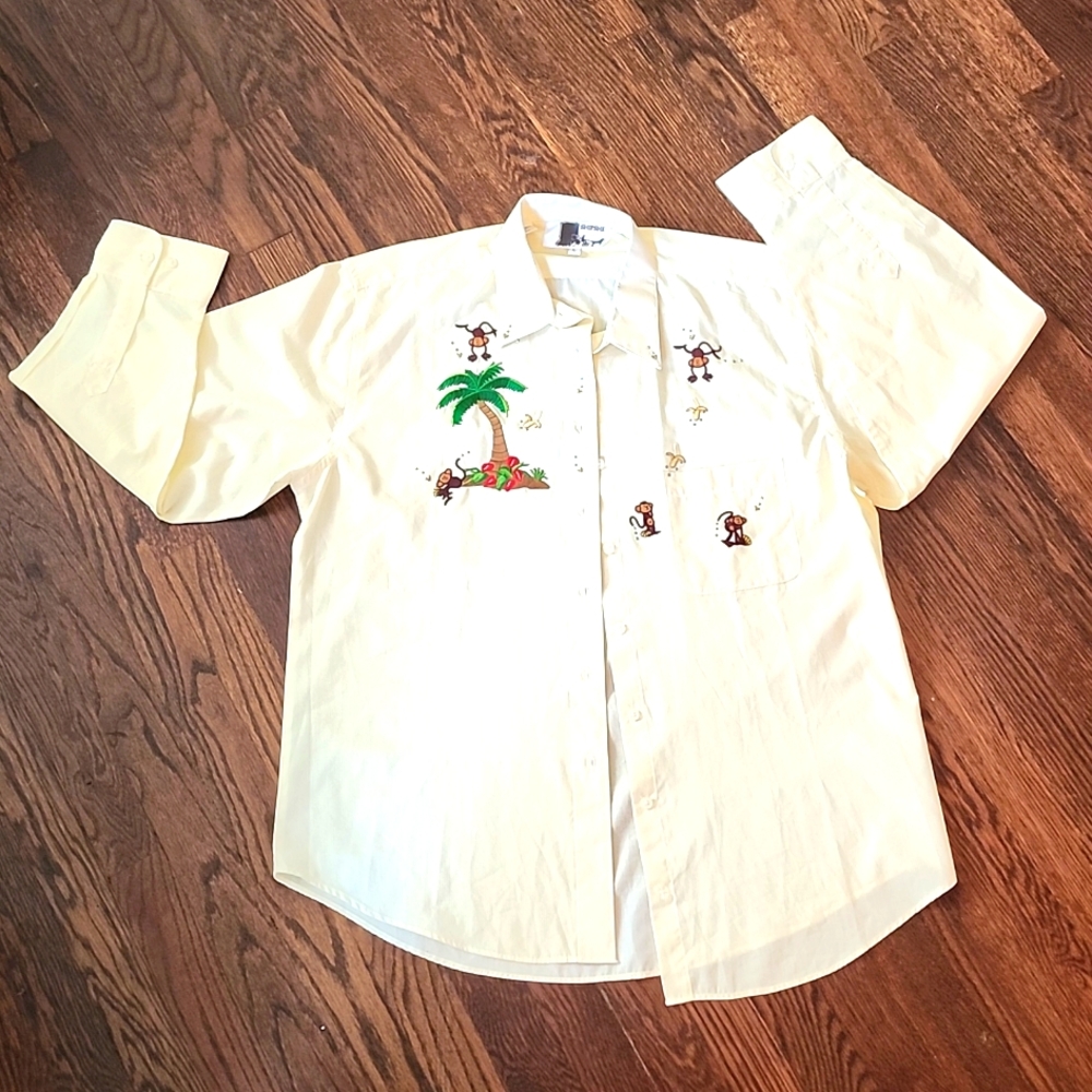 ShipShe Embroidered Blouse Size Large